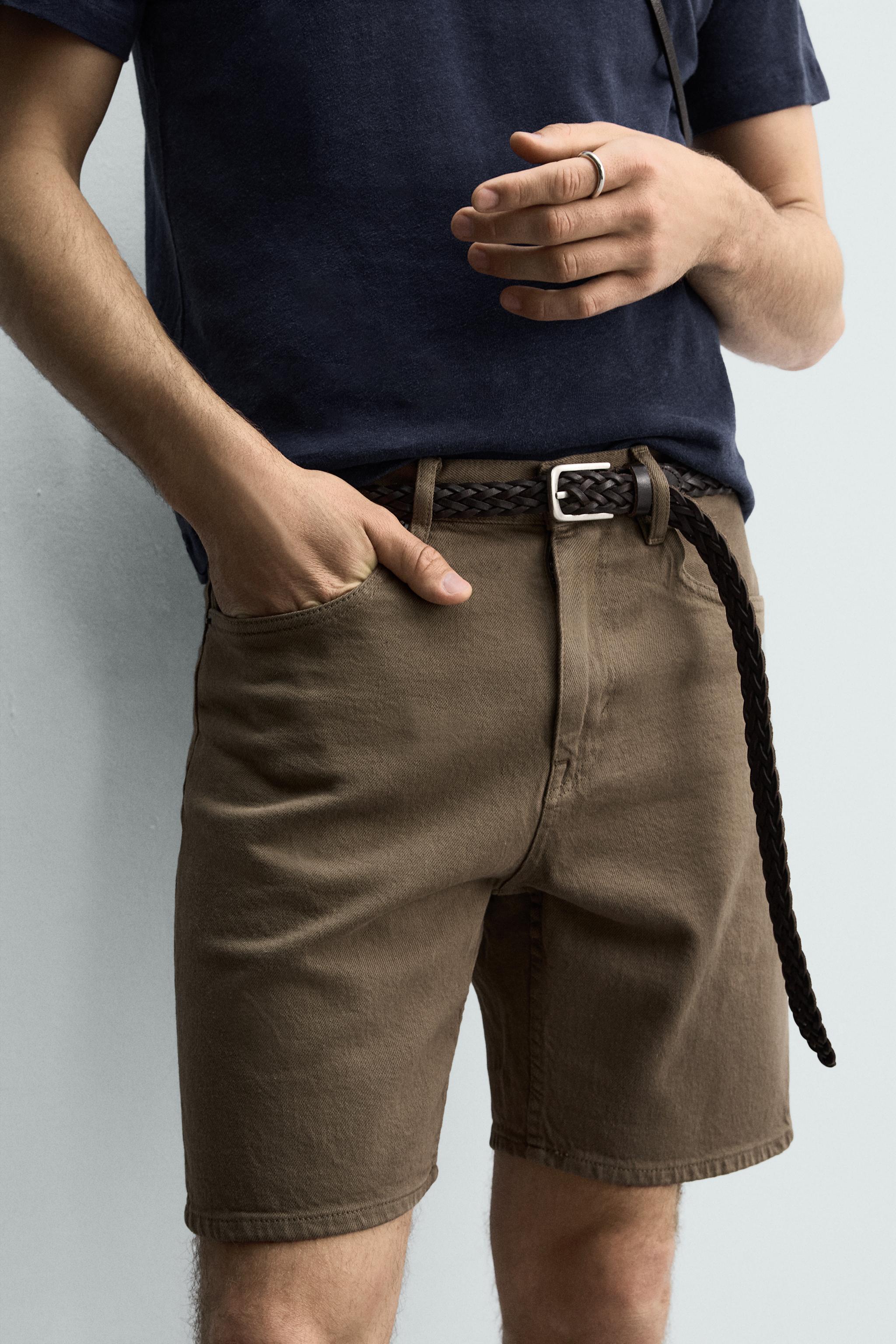 REGULAR FIT DENIM SHORTS